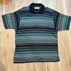 Vintage Gibo Made in Italy Knit Polo Shirt Designer Italian Vintage 80s/90s  M